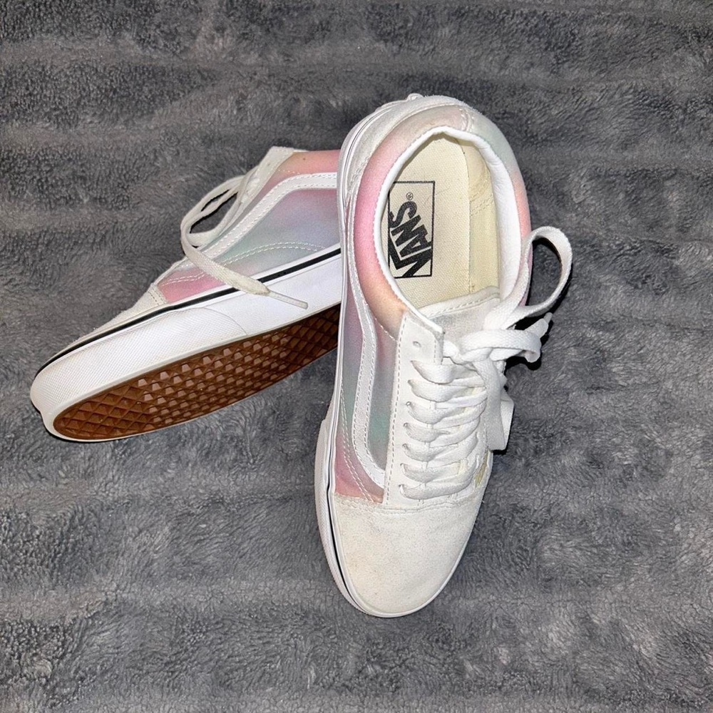 Vans Old Skool (Aura Shift) Multicolor True White Sneakers